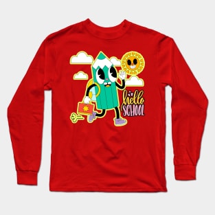 hello school back to school Long Sleeve T-Shirt